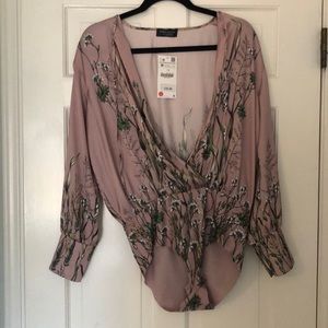 Zara mauve body suit